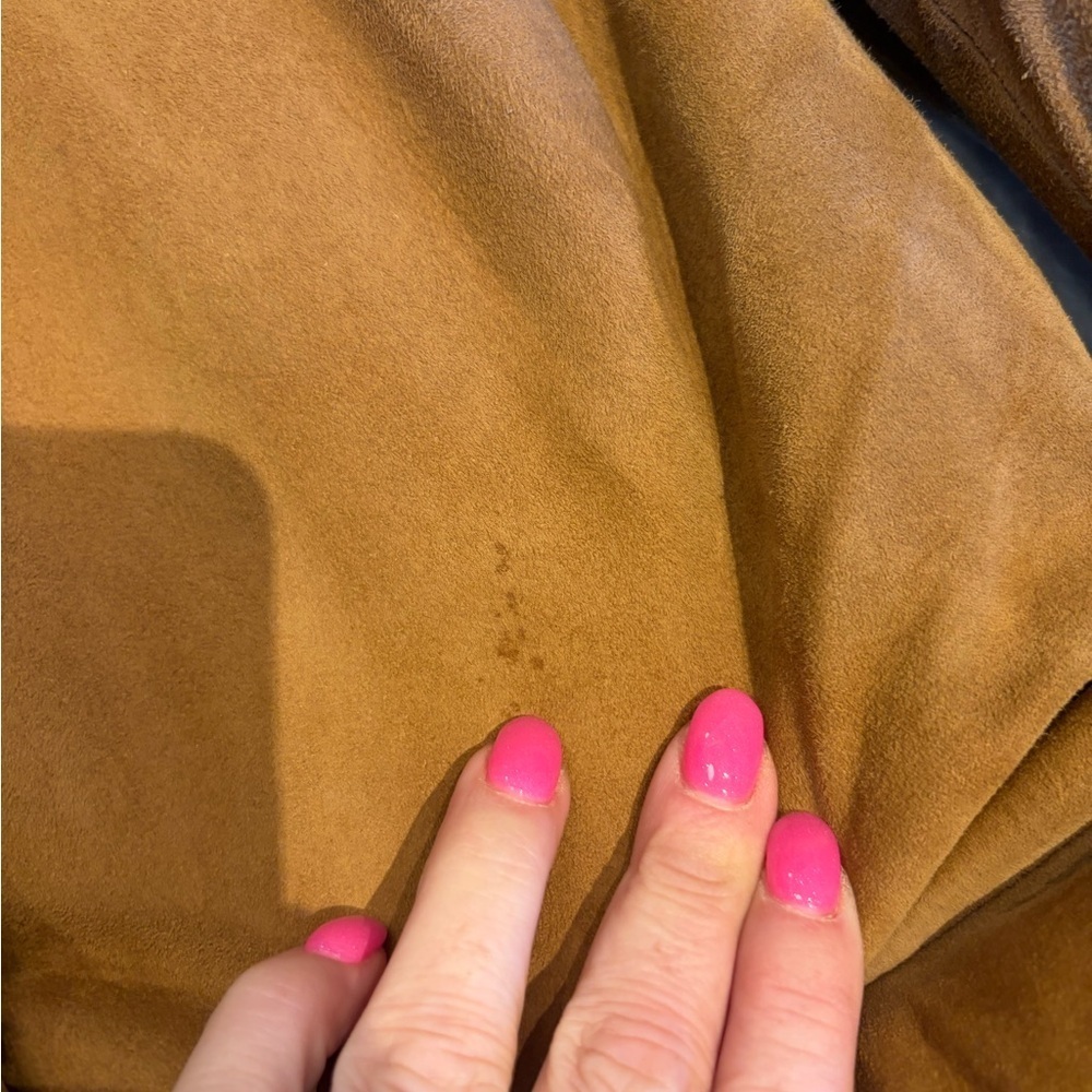 Vintage Holiday Suede & Shearling Coat | Treated Suede | Boston, Mass. - Picture 8 of 12